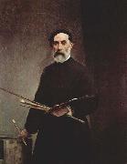 Francesco Hayez Self portrait at age 69 oil painting artist